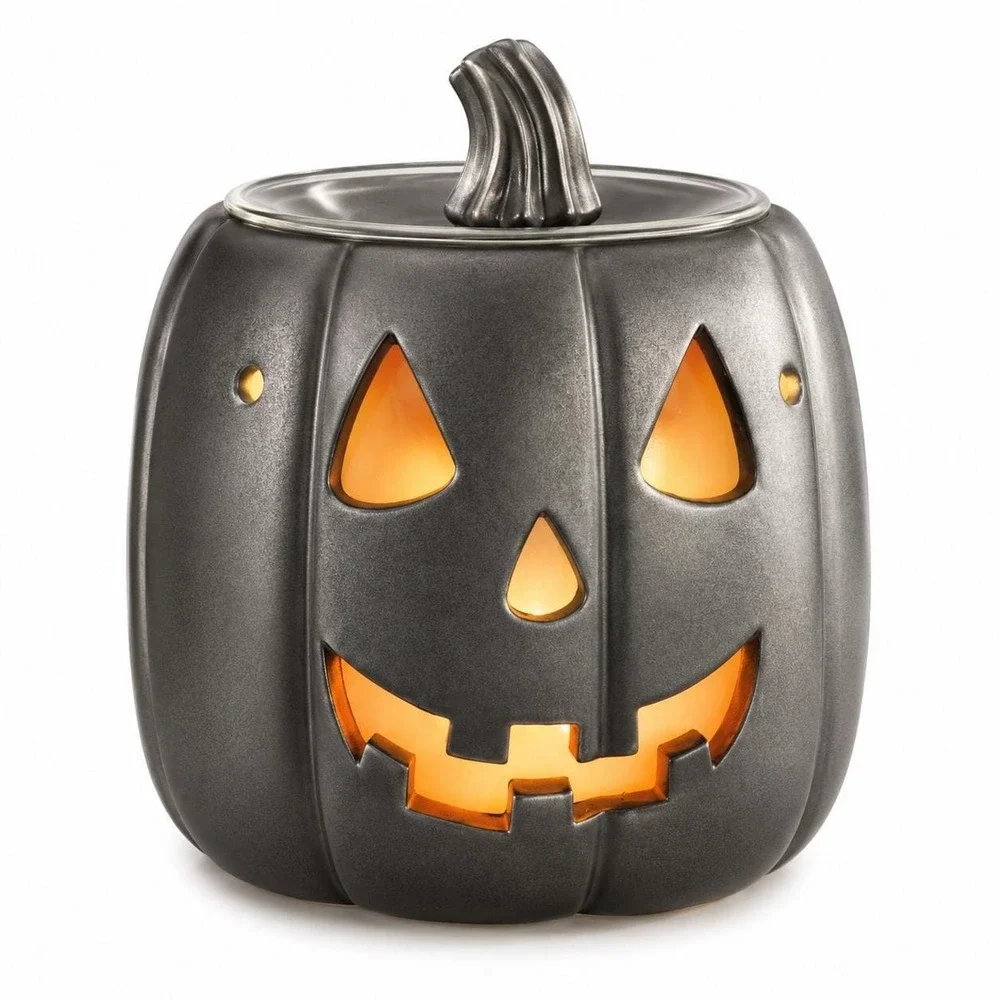 Retired Scentsy Jack Pumpkin Halloween Wax Warmer Full Size Tested Complete Box